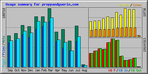 Usage summary for proppandguerin.com